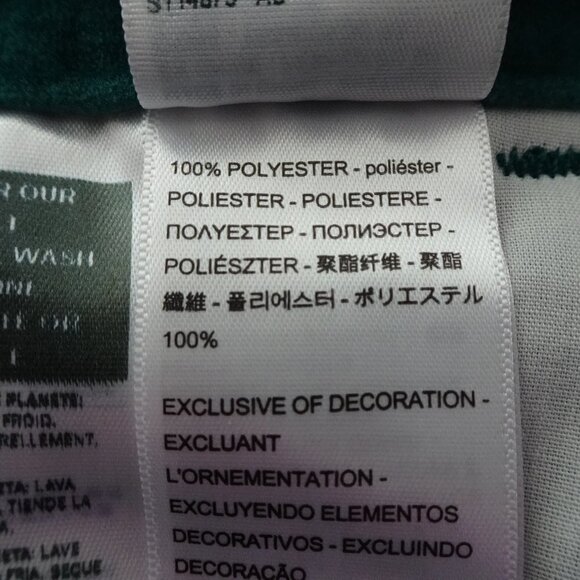 Levi's Baggy Trousers Women's Size 26x31 Green Velvet Wide Leg Loose Fit - Picture 10 of 11